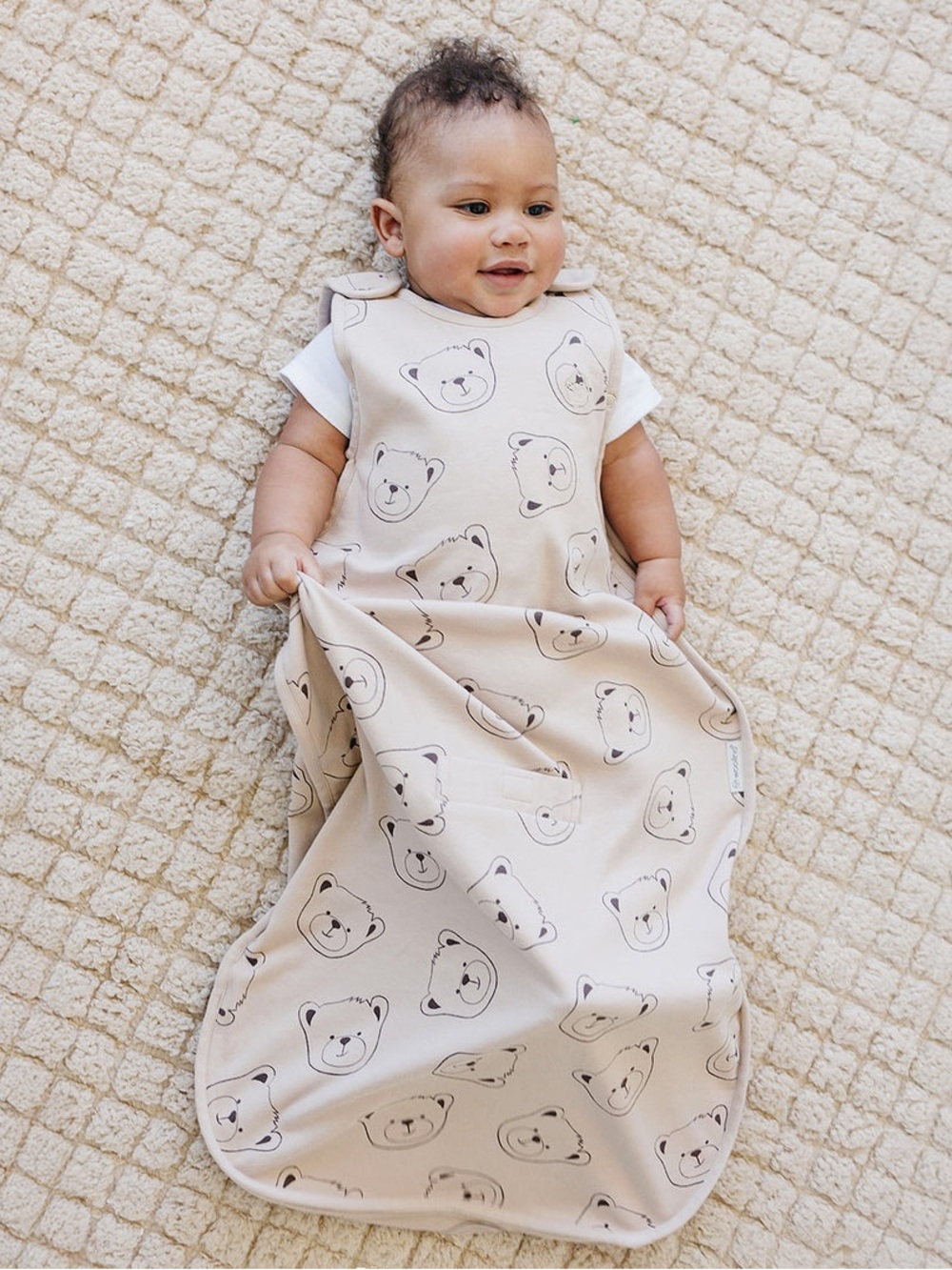 4 Season® Ultimate Baby Sleep Bag, Merino Wool & Organic Cotton, Teddy Bear